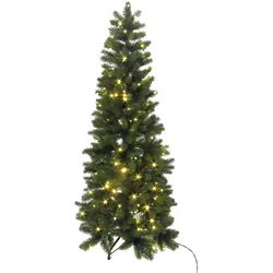 CREATIV green künstliche Pflanze Tannenbaum, schlank 250 LED, 180 cm, PVC-frei
