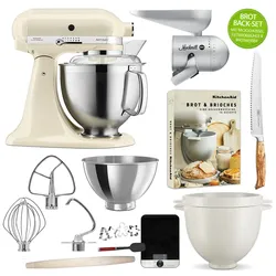 KitchenAid Artisan Küchenmaschine 5KSM185PS Brot-Back-Set Creme