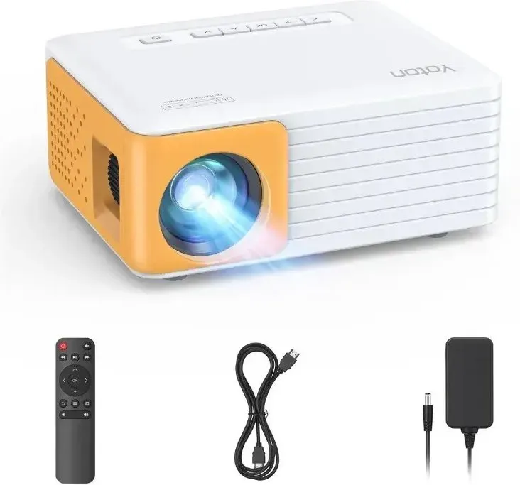 Yoton Y3 mini-Beamer (7500 lumen, HD-Ready, 720 p, 1080 p-kompatibel) mit HDMI/USB/AV, lampenlebensdauer: 20 000 h