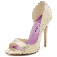 LASCANA Belle Affaire High-Heel-Sandalette, Damen beige-goldfarben Gr.45