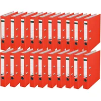 Leitz Ordner A4 Kunststoff 180Grad 50mm hellrot Packung mit