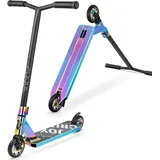 LuxusKollektion Joycruise Stunt Scooter für Kinder 8 Jahre & Erwachsene, Stunt Roller mit 360° Lenkung Funscooter Kickscooter 110mm Räder Alu Core Robuster Trick Roller Tretroller (Silber)