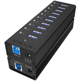 RaidSonic Icy Box IB-AC6110 USB-Hub, 10x USB-A 3.0, USB-A 3.0 [Buchse] (70419)