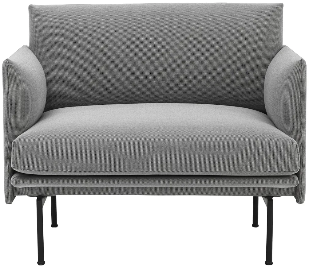 Muuto Outline Chair, steelcut trio 133 / schwarz