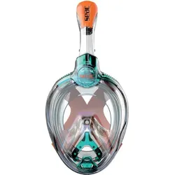 SEAC Kinder Tauchmaske VOLLGESICHTSMASKE MAGICA, Aquamarine/Orange, XS/S