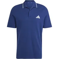 adidas Essentials Small Logo Piqué dunkelblau/weiß S