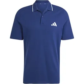 adidas Essentials Small Logo Piqué dunkelblau/weiß S