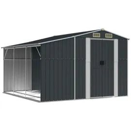 vidaXL Gerätehaus 277 x 279 x 179 cm anthrazit