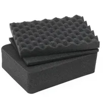HMF ODR100 Koffereinlagen mit Rasterschaumstoff für Outdoor-Fotokoffer 3er Set 24 x 18 cm