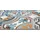 Homcom Läufer 150x50x0,5cm Blau-Grau,