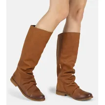 felmini wide fit Stiefel Stiefel Leder | Braun 40