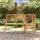 vidaXL Garten-Eckbank 140 x 140 x 85 cm Braun
