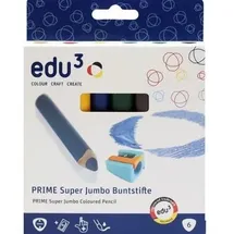 eagle kreativ Super Jumbo Buntstifte 6 St. braun