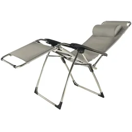 jan kurtz Fiam Amida Relaxliege 110 x 62 x 65 cm silbergrau