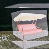 Buri Hollywoodschaukel Abdeckhaube 210 x 155 x 160 cm Anthrazit