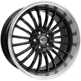 BROCK B24 GP 8,5 x 19 5 x 110 ET32 MB65,1 Schwarz Glanz Horn-poliert