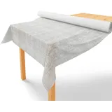 LILENO HOME Tischdeckenrolle 1,10 x 25 m - Tischdecke Mélange Grau aus Vlies - Stoffähnlich, abwaschbare Tischdecke als Rolle, Meterware Tischtuchrolle - Einweg Papiertischdecke Rolle Alternative