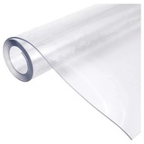 cofi1453 Tischdecke 1.7mm Tischfolie Schutzfolie Tischschutz Tischmatte PVC transparent 60 cm x 120 cm