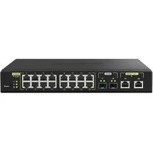 QNAP QSW-M2100 Desktop 2.5G Managed Switch, 16x RJ-45, 2x RJ-45/SFP+, PoE+/PoE++ (QSW-M2116P-2T2S)