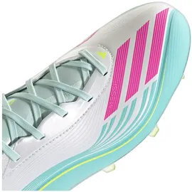 adidas F50 Messi Pro FG Naturrasen Herren Cloud White/Lucid Pink/Flash Aqua 48