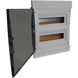 Unterputz Verteilerkasten IP40 24/26 Module grau 970.24 M-L 1060