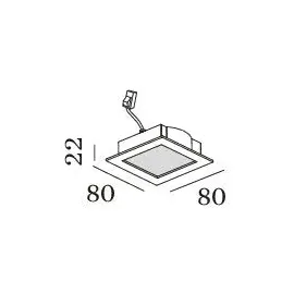 Wever & Ducré Lito 1.0 Wandeinbauleuchte - weiß