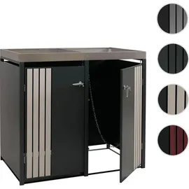 MCW Mülltonnenverkleidung MCW-O67 125 x 84 cm anthrazit