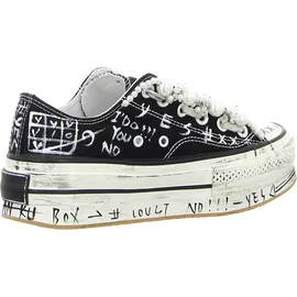 nan-ku Damen Plateau-Sneaker Schwarz 40