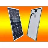 bau-tech Solarenergie 130 Watt 12V Solarmodul Monokristallin - Solarpanel - PV-Modul - Solar Photovoltaik - Camping GmbH