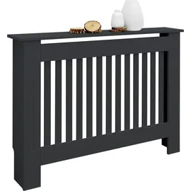 ML-Design Heizkörperverkleidung MDF Landhaus Stil 112x19x82 cm Anthrazit