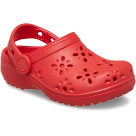 Crocs Unisex Kinder Classic Floral Cut-Out | Clogs | Rot | 22