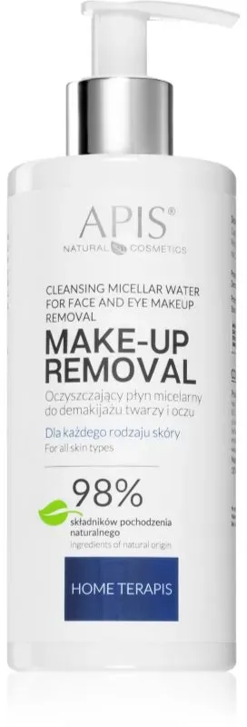 Apis Natural Cosmetics Home TerApis reinigendes Mizellenwasser für Gesicht und Augen 300 ml