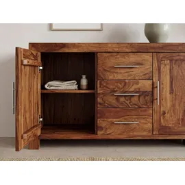 FineBuy Sideboard 120 x 70 x 40 cm Braun
