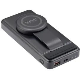 VOLTCRAFT VC-WPB-20000 Wireless Powerbank 20000 mAh Qi Wireless Charging, USB PD Li-Ion Schwarz Statusanzeige