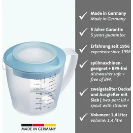 Westmark Rührbecher mit Deckel, Helena, 1,4 l, blau, 3105227B