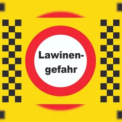 Lawinengefahr Schild A0 (841x1189mm)