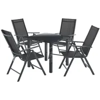 Juskys 	Milano Set 5-tlg. dunkelgrau
