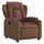 vidaXL Massagesessel 94,5 x 100 x 0 cm Braun mit Fernbedienung