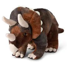 WWF Plüschtier Triceratops 23 cm Braun