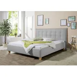 MAINTAL Polsterbett MAINTAL "Retlaw", grau (hellgrau), B:218cm H:105cm L:213cm, Betten, Polsterbett, Bettseiten zerlegt, ohne Bettkasten