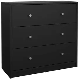 Wellhome Ebro Kommode 71,4 x 30,1 x 68,3 cm 3-tlg. schwarz
