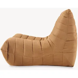 [en.casa] Bodensessel Kodsø Mikrofaser 75 x 90 x 100 cm Braun