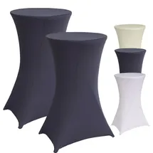 Baumarktplus 2x Stehtischhusse 60 cm Husse Partytisch Bistrotisch Tischdecke Decke