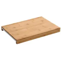KESPER Schneidebrett mit Auffangschale Bambus 1 38 x 25 x 3,5 cm Braun/Weiß