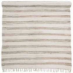 byRoom Teppich mit Streifen, 120 x 180cm, weiss