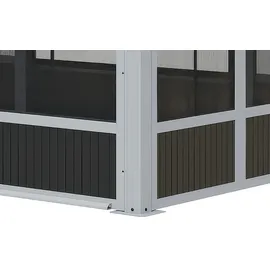 Sojag Olan 1017 3,1 x 5 m inkl. Seitenteile Grau/Schwarz
