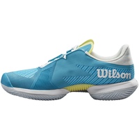 Wilson Kaos Swift 1.5 Clay Sneaker, Algiers Blue/White/Sunny Lime, 36 EU