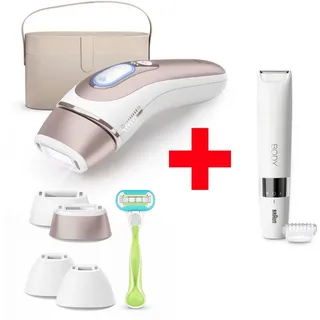 Braun IPL-Haarentferner »Smart Skin i·expert PL7387«, 4 Aufsätze für Gesicht & Körper, Venus Rasierer & Aufbewahrungsbox, braun