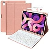 aMZCaSE Tastatur Hülle für iPad Air 11-inch (M2) 2024 & iPad Air 5 Gen 2022 iPad Air 4 Gen 2020 (10.9'),Hülle für iPad Pro 11 2018 mit Abnehmbarer kabelloser Bluetooth-Tastatur