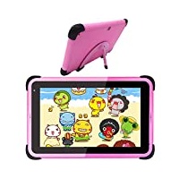 Kinder Tablet 7 Zoll Android 11 Tablet Kinder Lerntablett Android WiFi Tablet für Kinder Kleinkinder für die Heimschule Elternsteuerung Pädagogisches Tablet mit kindersicherer Hülle (Pink)